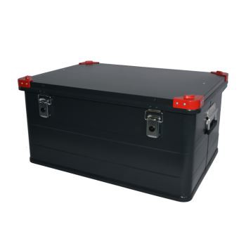 Kotak Penyimpanan Aluminium Hitam